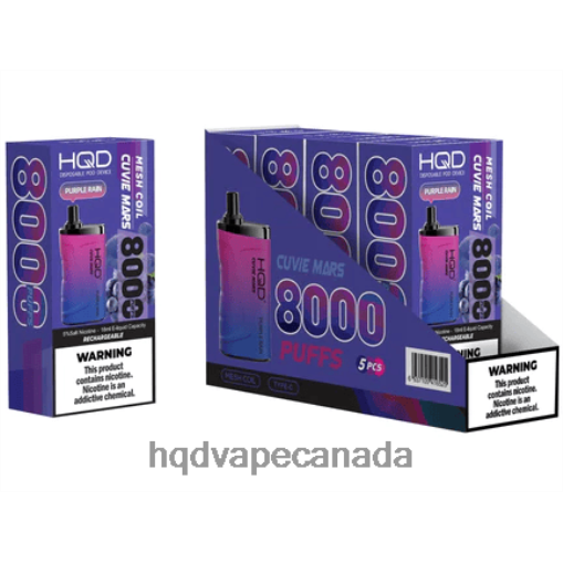 HQD CUVIE MARS DISPOSABLE | HQD Vape Tobacco Flavor X28BT239 Purple Rain