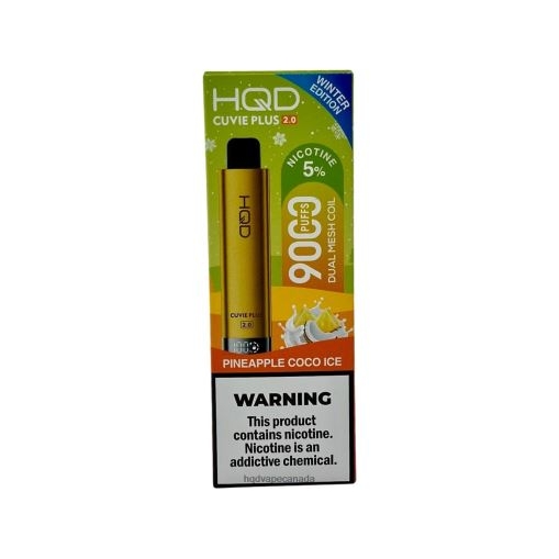 HQD CUVIE PLUS 2.0 (WINTER EDITION) | HQD Vape Ottawa X28BT233 Pineapple Coco Ice