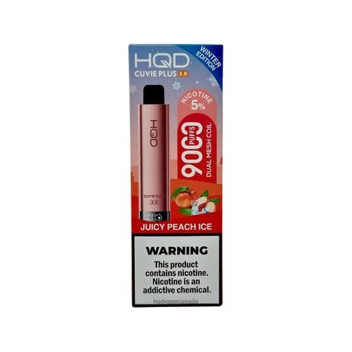 HQD CUVIE PLUS 2.0 (WINTER EDITION) | HQD Vape Toronto X28BT204 Juicy Peach Ice
