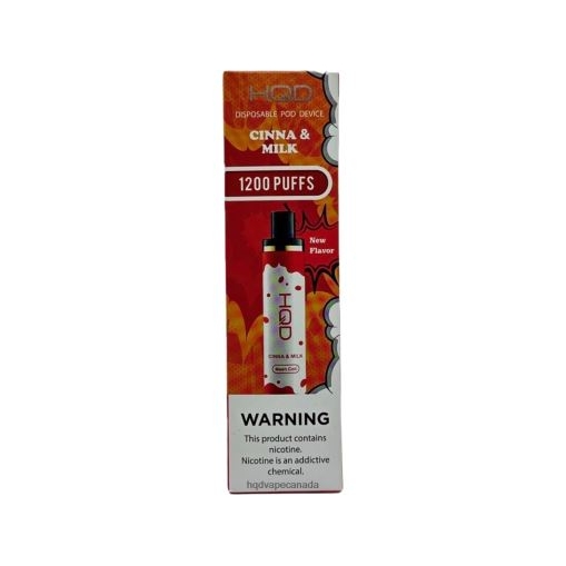 HQD CUVIE PLUS DISPOSABLE | HQD Vape Toronto X28BT154 Cinna And Milk