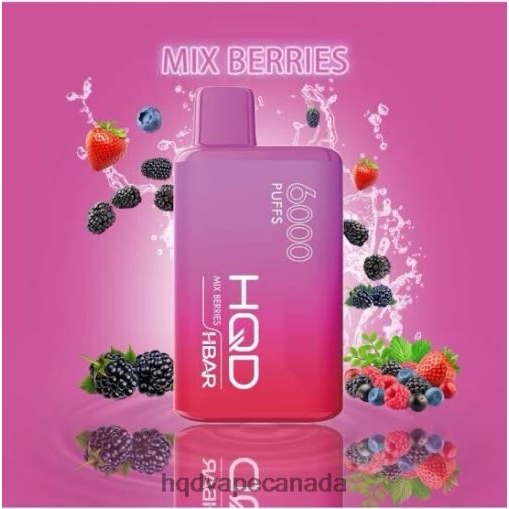 HQD HBAR 6000 PUFFS | HQD Disposable Vape X28BT50 Frozen Mix Berries