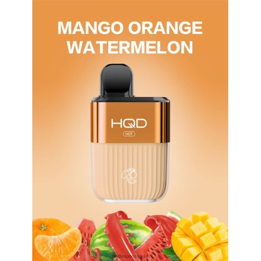 HQD HOT 5000 PUFFS | HQD Disposable Vape X28BT60 Mango Orange Watermelon