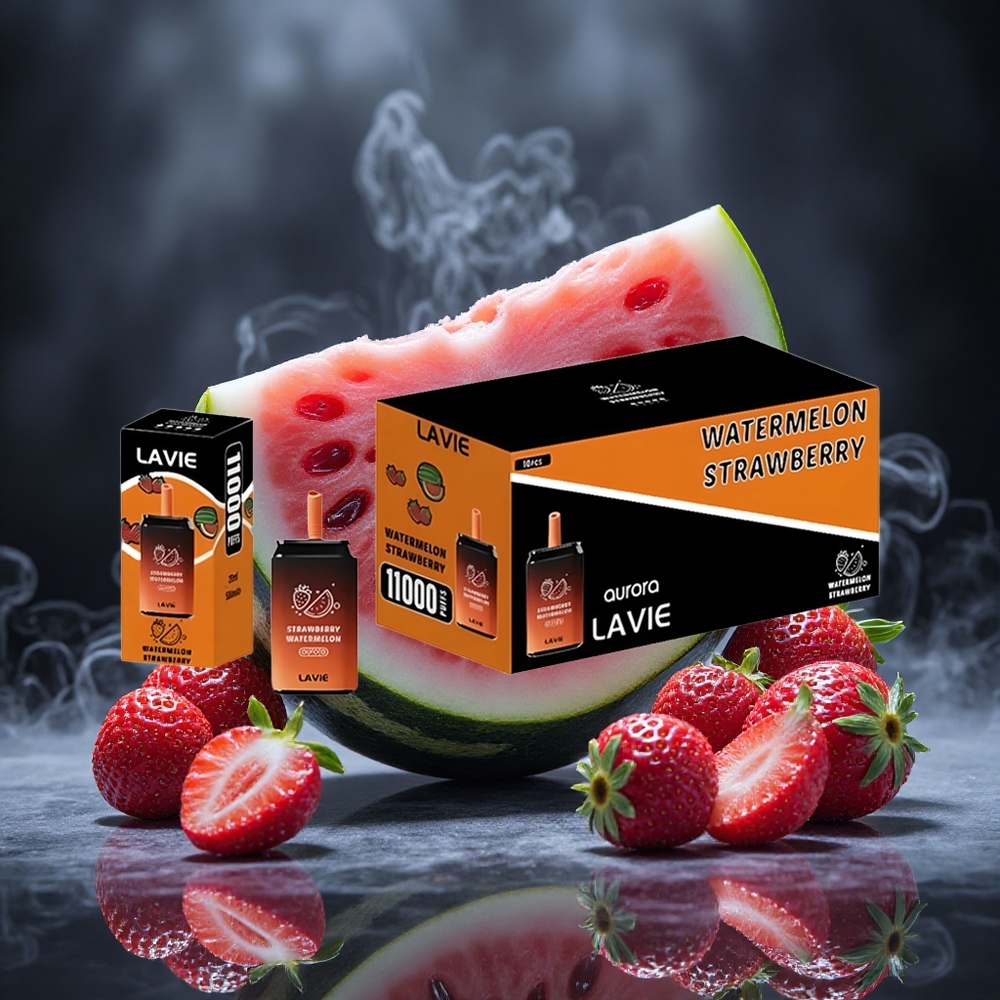 LAVIE Aurora 11000 Puffs Strawberry Watermelon 650mAh Type C Canada vape wholesale