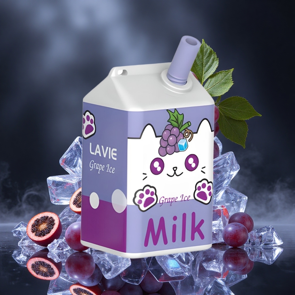 LAVIE Milk 7000 Puffs Grape Ice 16ML Type C Canada vape wholesale