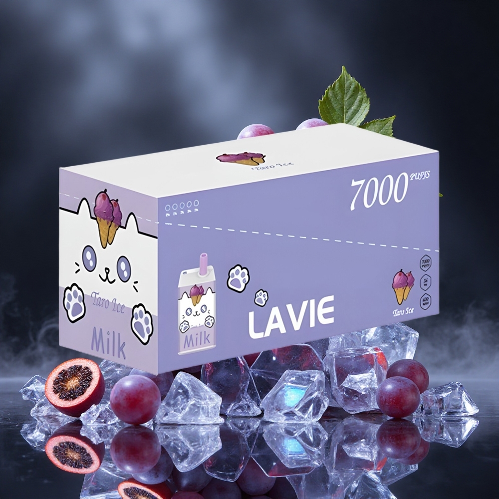LAVIE Milk 7000 Puffs Grape Ice 16ML Type C Canada vape wholesale