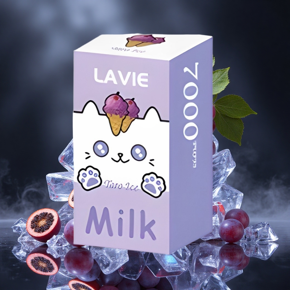 LAVIE Milk 7000 Puffs Grape Ice 16ML Type C Canada vape wholesale