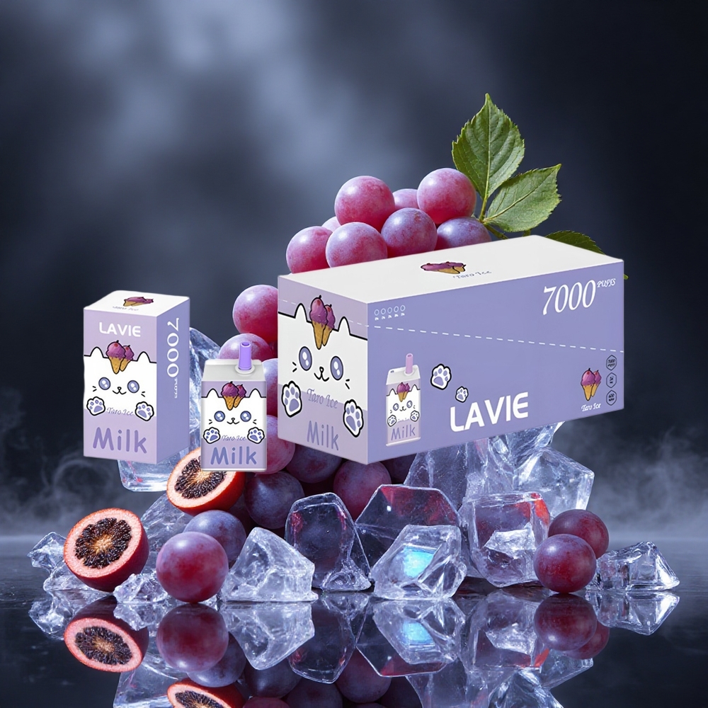 LAVIE Milk 7000 Puffs Grape Ice 16ML Type C Canada vape wholesale