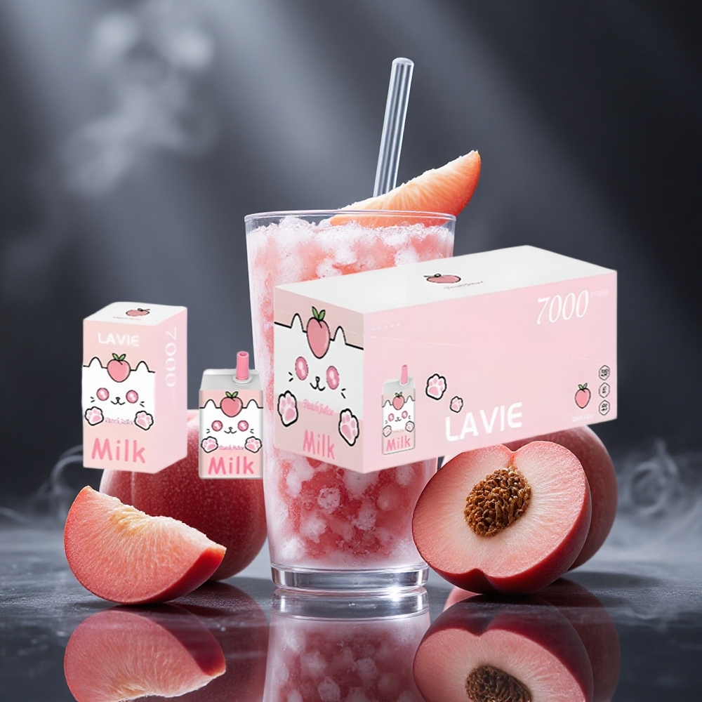 LAVIE Milk 7000 Puffs Peach Juice 16ML Canada vape wholesale