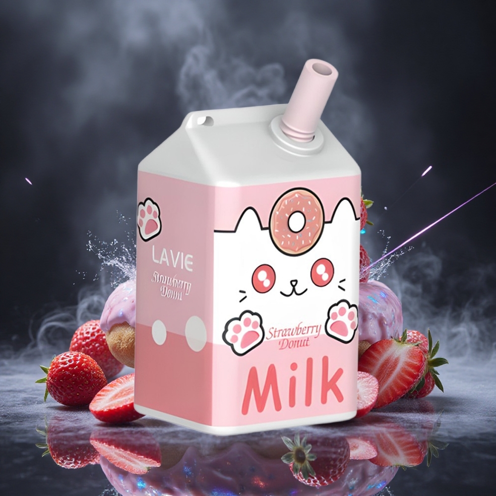 LAVIE Milk 7000 Puffs Strawberry Donut 16ML Type C Canada vape wholesale