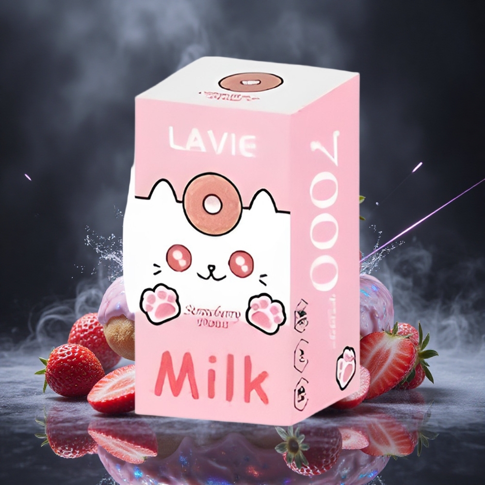LAVIE Milk 7000 Puffs Strawberry Donut 16ML Type C Canada vape wholesale