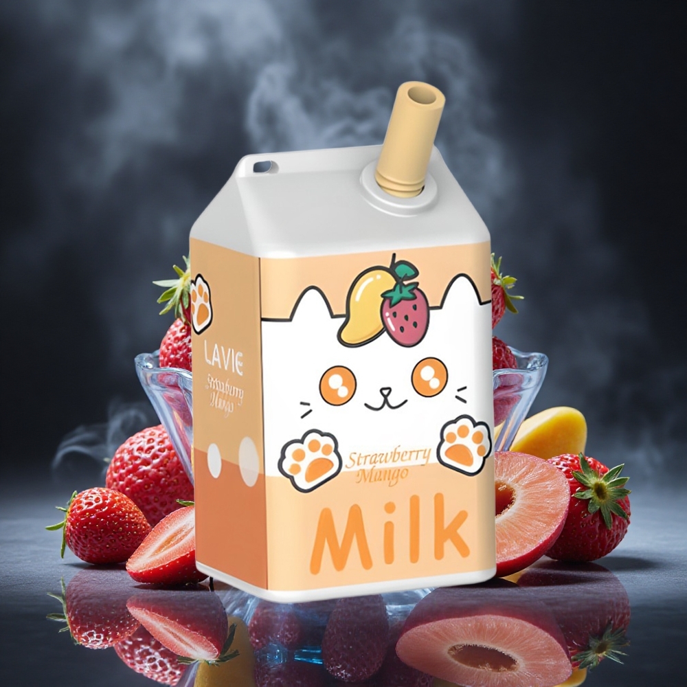 LAVIE Milk 7000 Puffs Strawberry Mango Disposable Vape 16ML Canada vape wholesale
