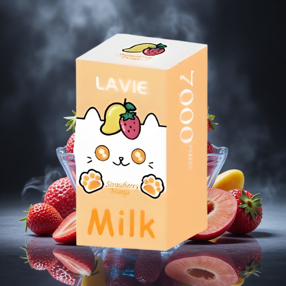 LAVIE Milk 7000 Puffs Strawberry Mango Disposable Vape 16ML Canada vape wholesale