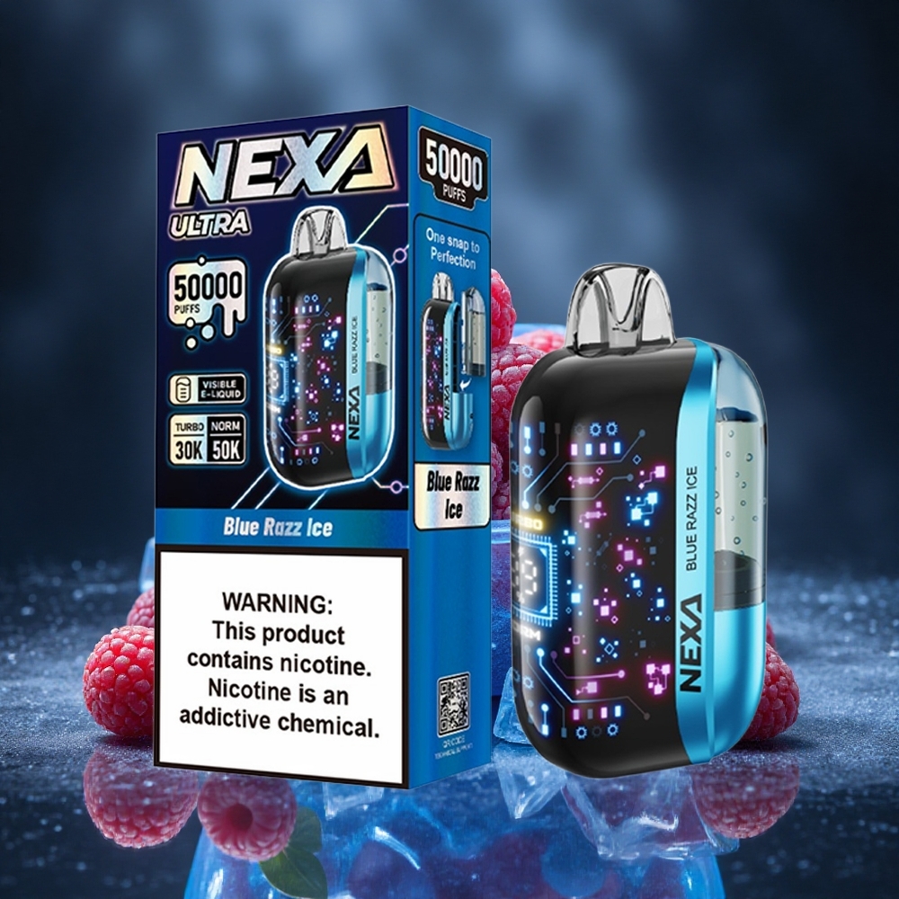 NEXA Ultra 50000 Puffs Blue Razz Ice 20ml 5% Canada vape wholesale