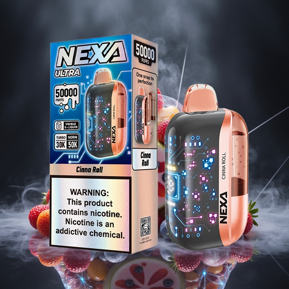 NEXA Ultra 50000 Puffs Cinna Roll 20ml 5% Canada vape wholesale