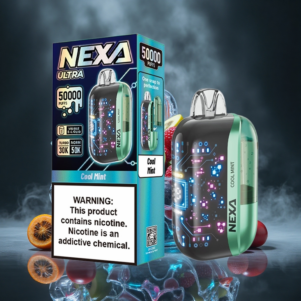 NEXA Ultra 50000 Puffs Cool Mint 20ml Prefilled Type-C Canada vape wholesale