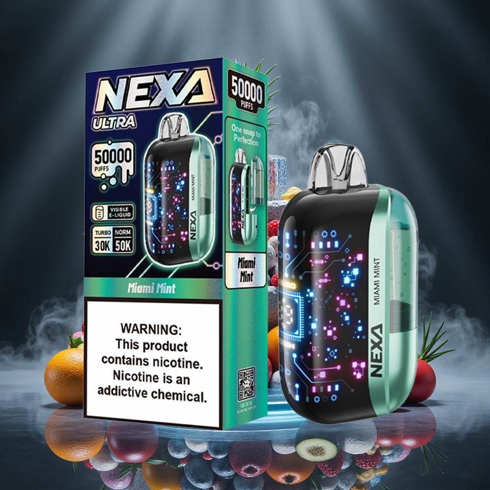 NEXA Ultra 50000 Puffs Miami Mint 20ml 5% Canada vape wholesale