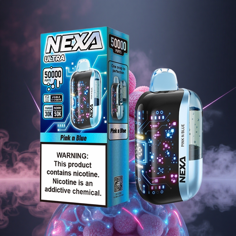 NEXA Ultra 50000 Puffs Pink N Blue 20ml 5% Canada vape wholesale