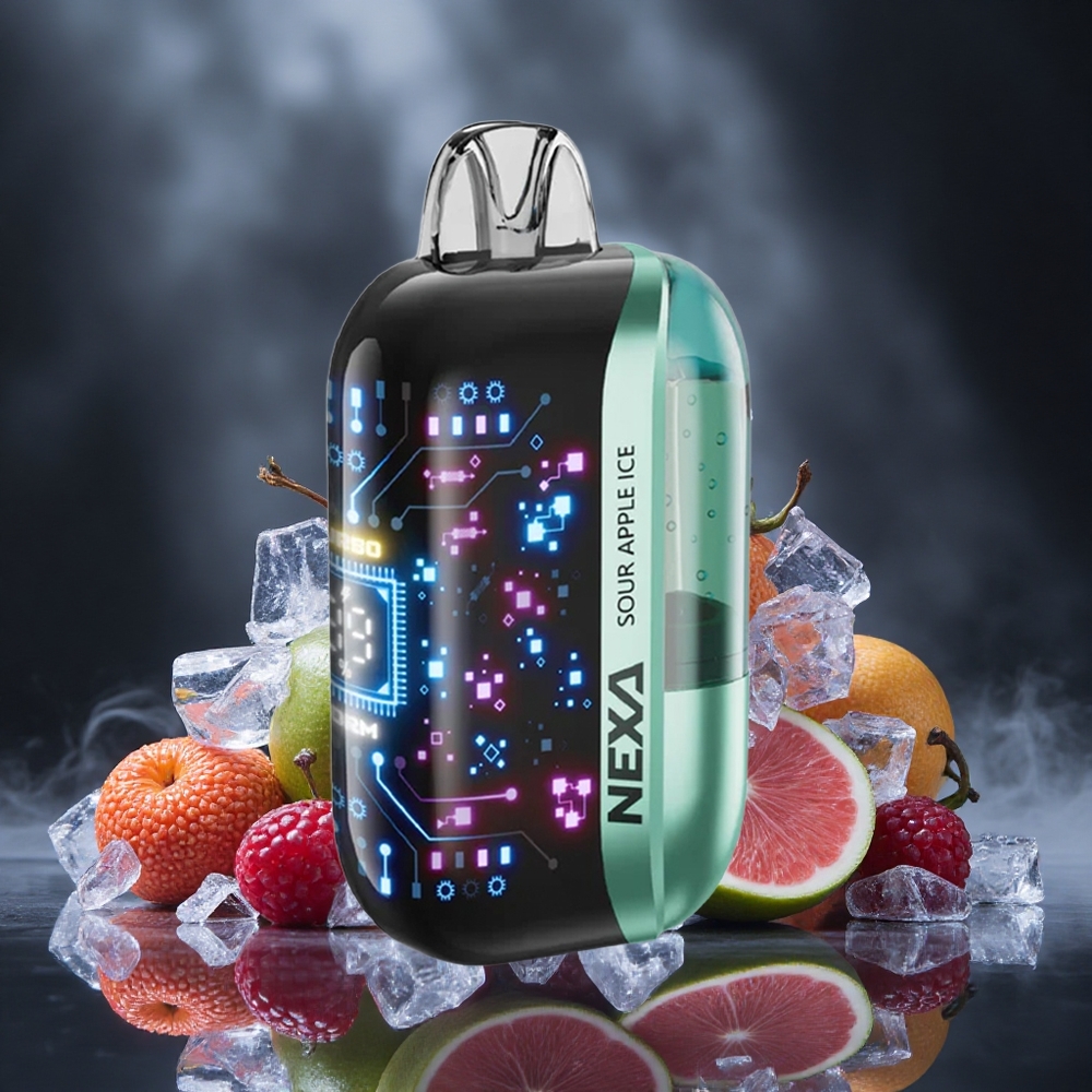 NEXA Ultra 50000 Puffs Sour Apple Ice 20ml Prefilled 5% Nicotine Canada vape wholesale