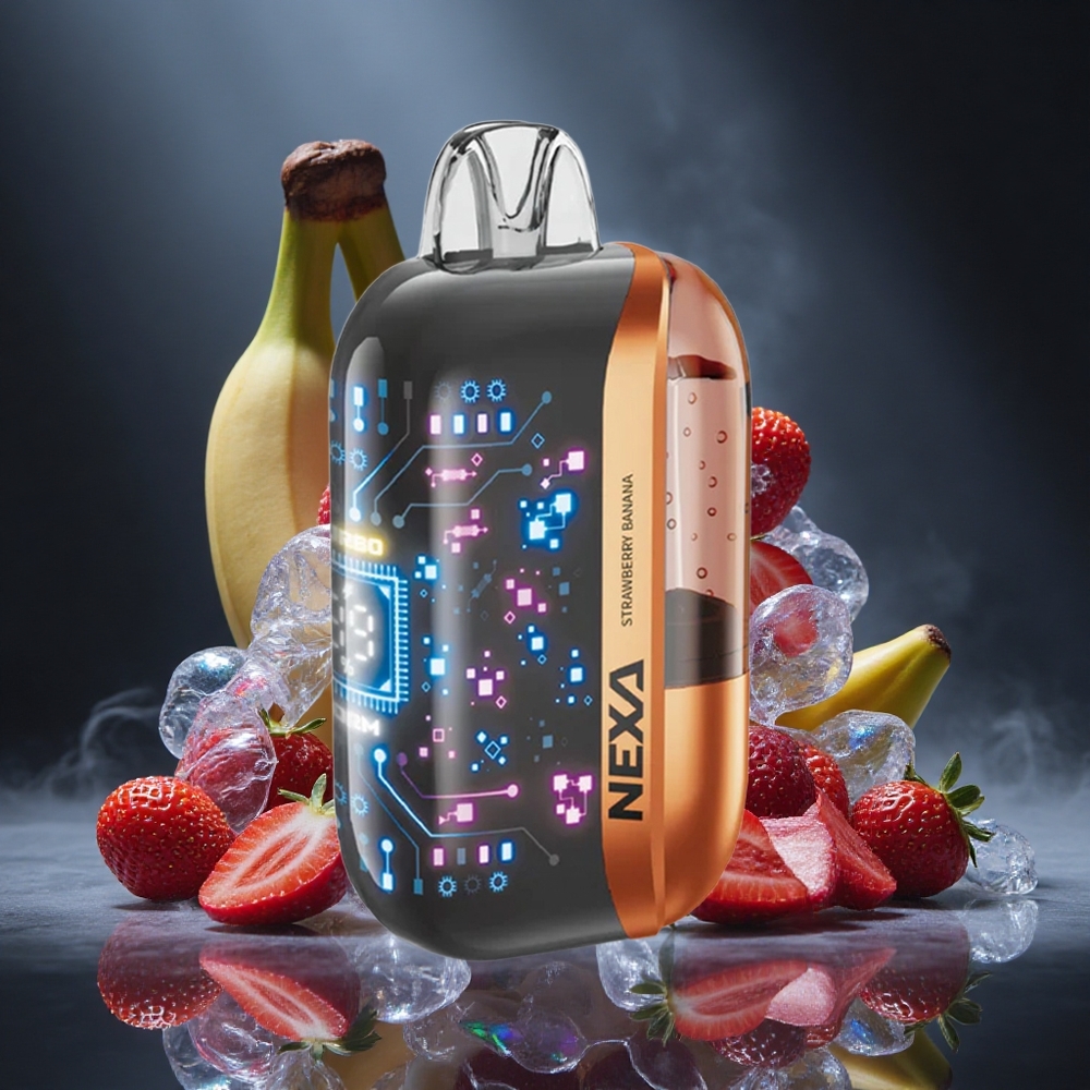 NEXA Ultra 50000 Puffs Strawberry Banana 20ml 5% Canada vape wholesale