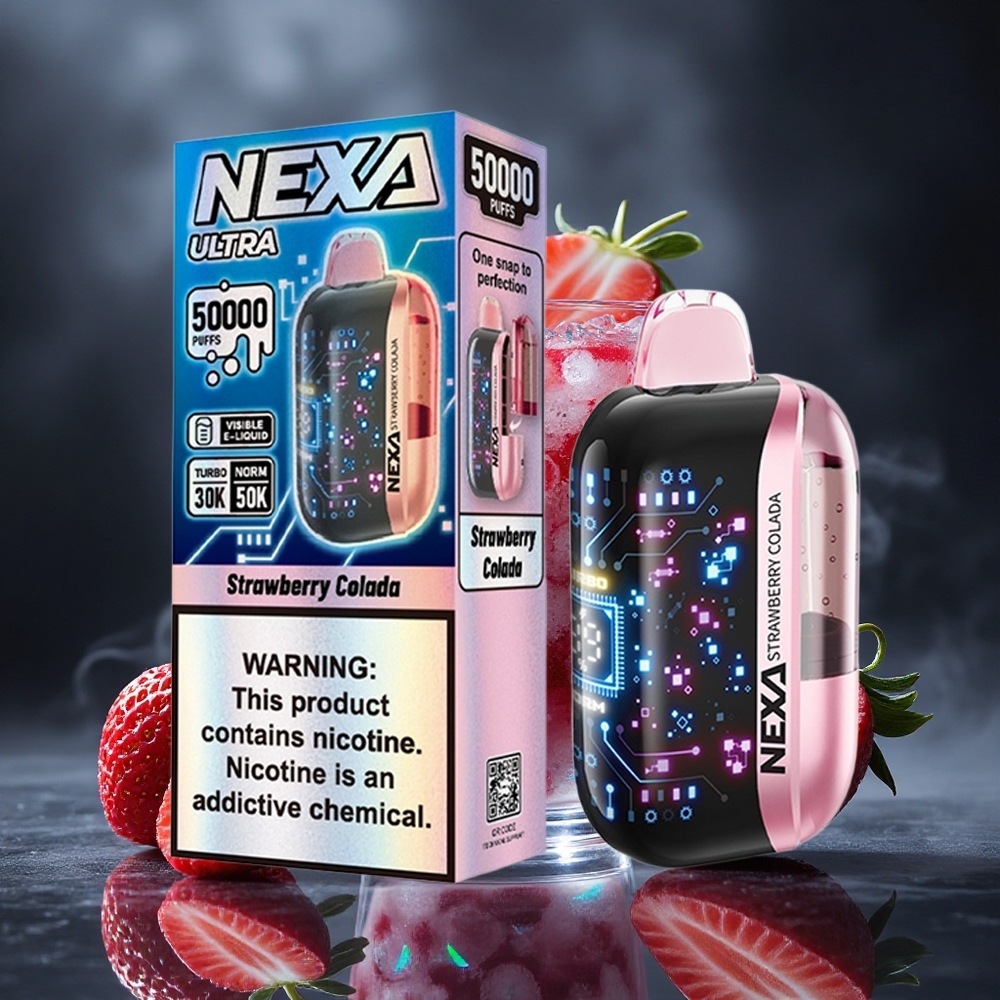 NEXA Ultra 50000 Puffs Strawberry Colada 20ml 5% Canada vape wholesale