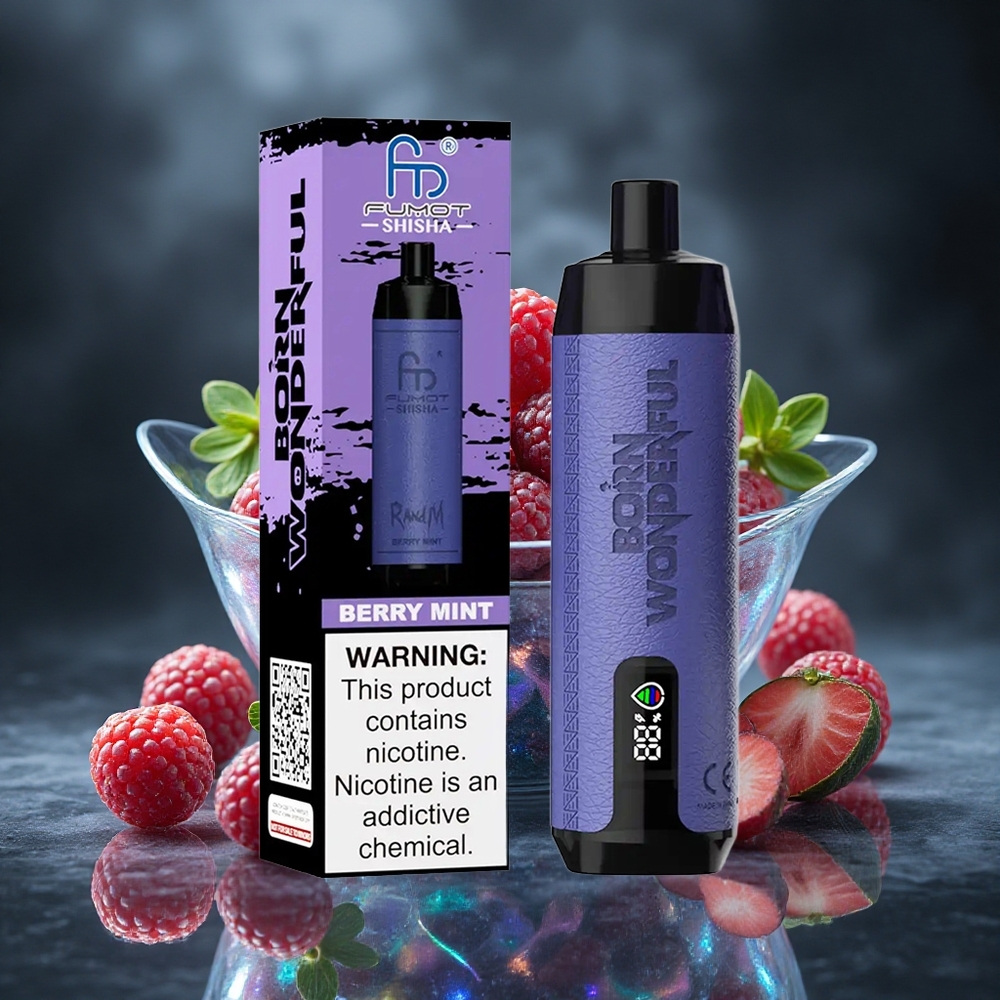 RandM Fumot Shisha 10000 Puffs Berry Mint Disposable Vape 18ml Prefilled 850mAh Battery Canada vape wholesale