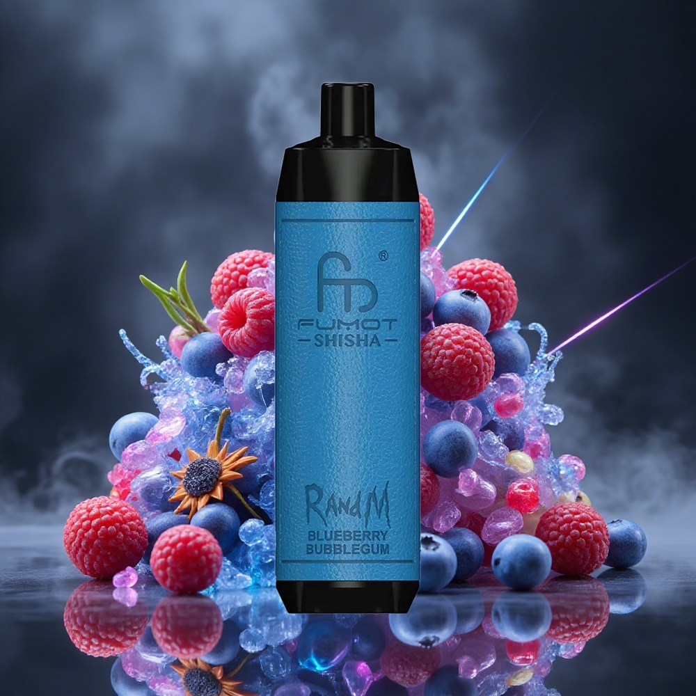 RandM Fumot Shisha 10000 Puffs Blueberry Bubblegum Disposable Vape with LED Indicator Canada vape wholesale