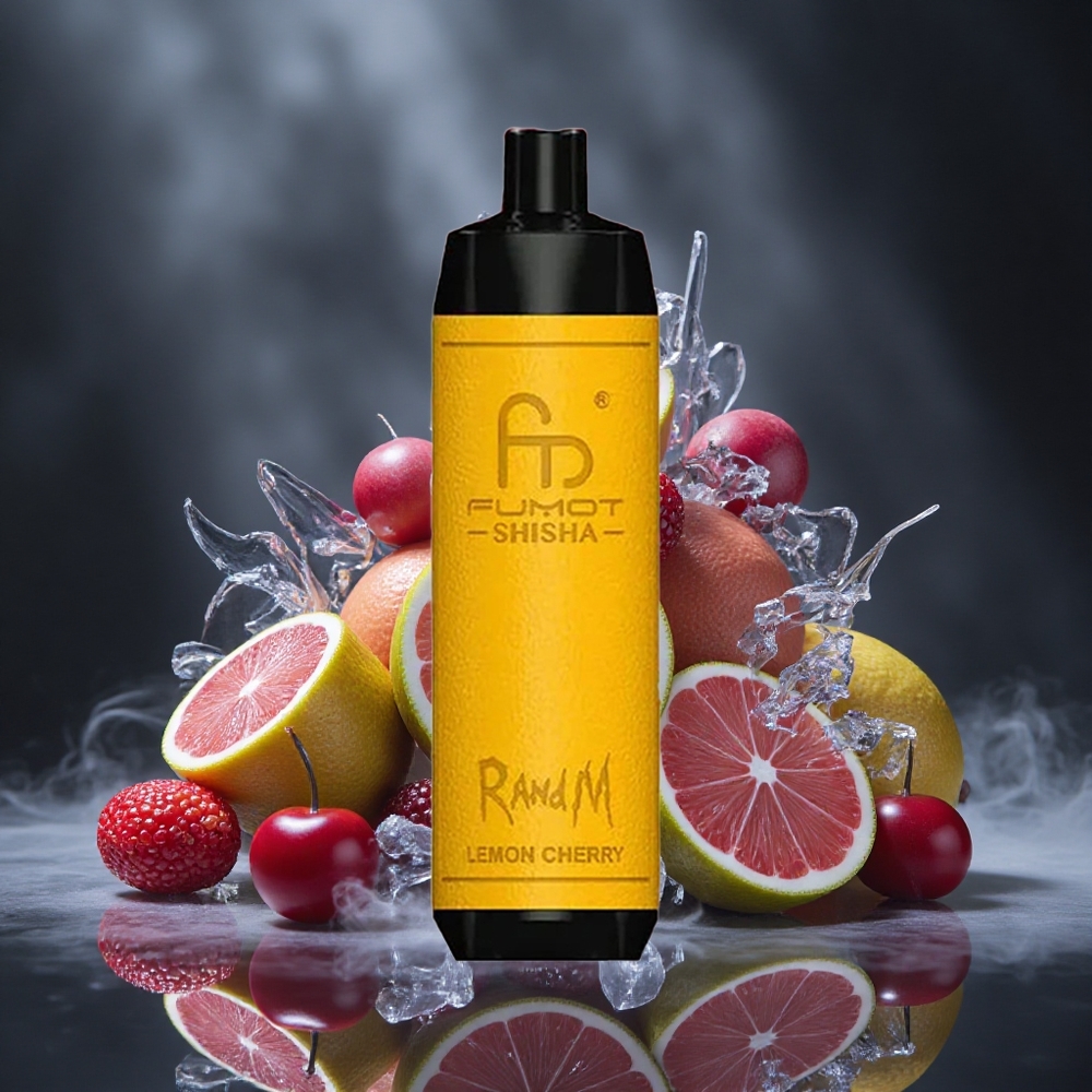 RandM Fumot Shisha 10000 Puffs Lemon Cherry Disposable Vape with LED Indicator and Type-C Port Canada vape wholesale