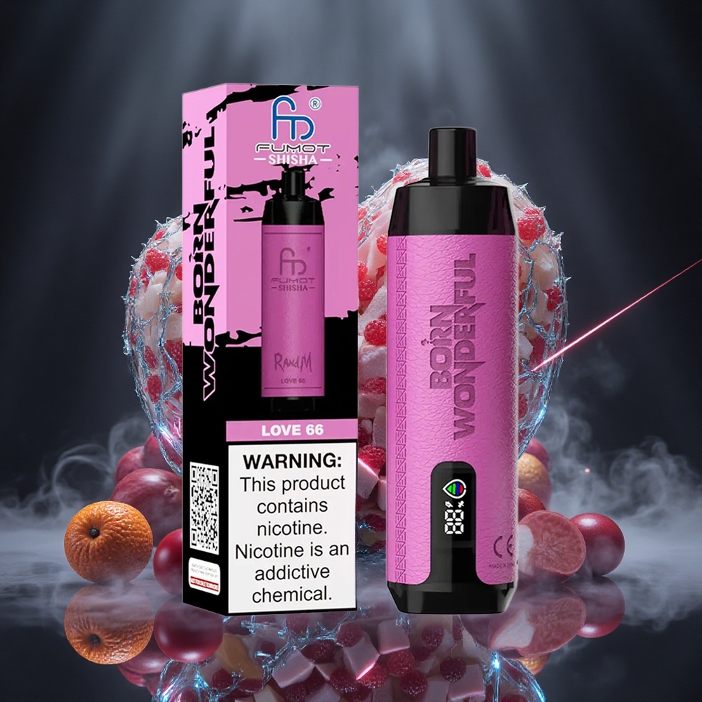 RandM Fumot Shisha 10000 Puffs Love 66 Type-C Port Canada vape wholesale