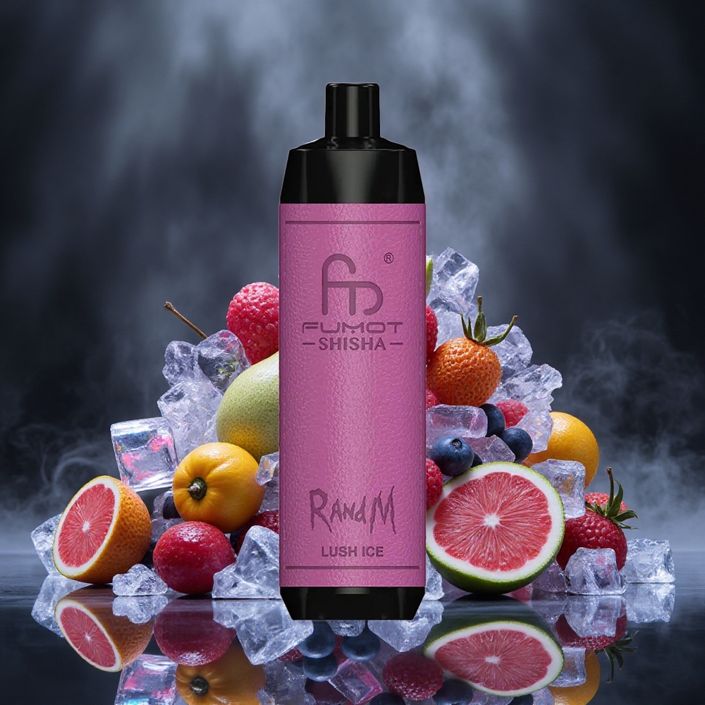 RandM Fumot Shisha 10000 Puffs Lush Ice Disposable Vape with LED Indicator Canada vape wholesale