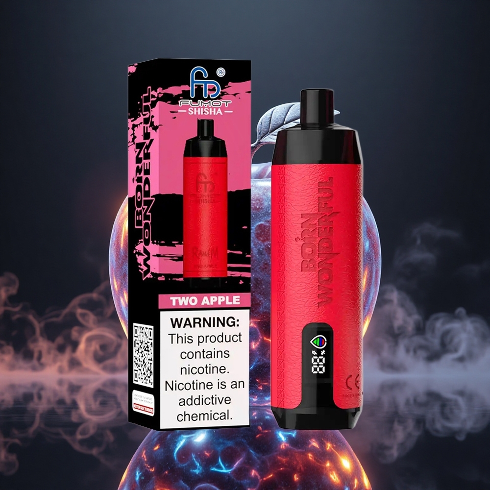 RandM Fumot Shisha 10000 Puffs Two Apple LED Indicator Type-C Port Canada vape wholesale
