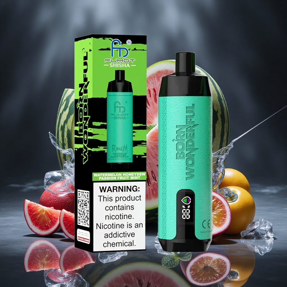 RandM Fumot Shisha 10000 Puffs Watermelon Honeydew Passion Fruit Mint LED Indicator Type-C Port Canada vape wholesale