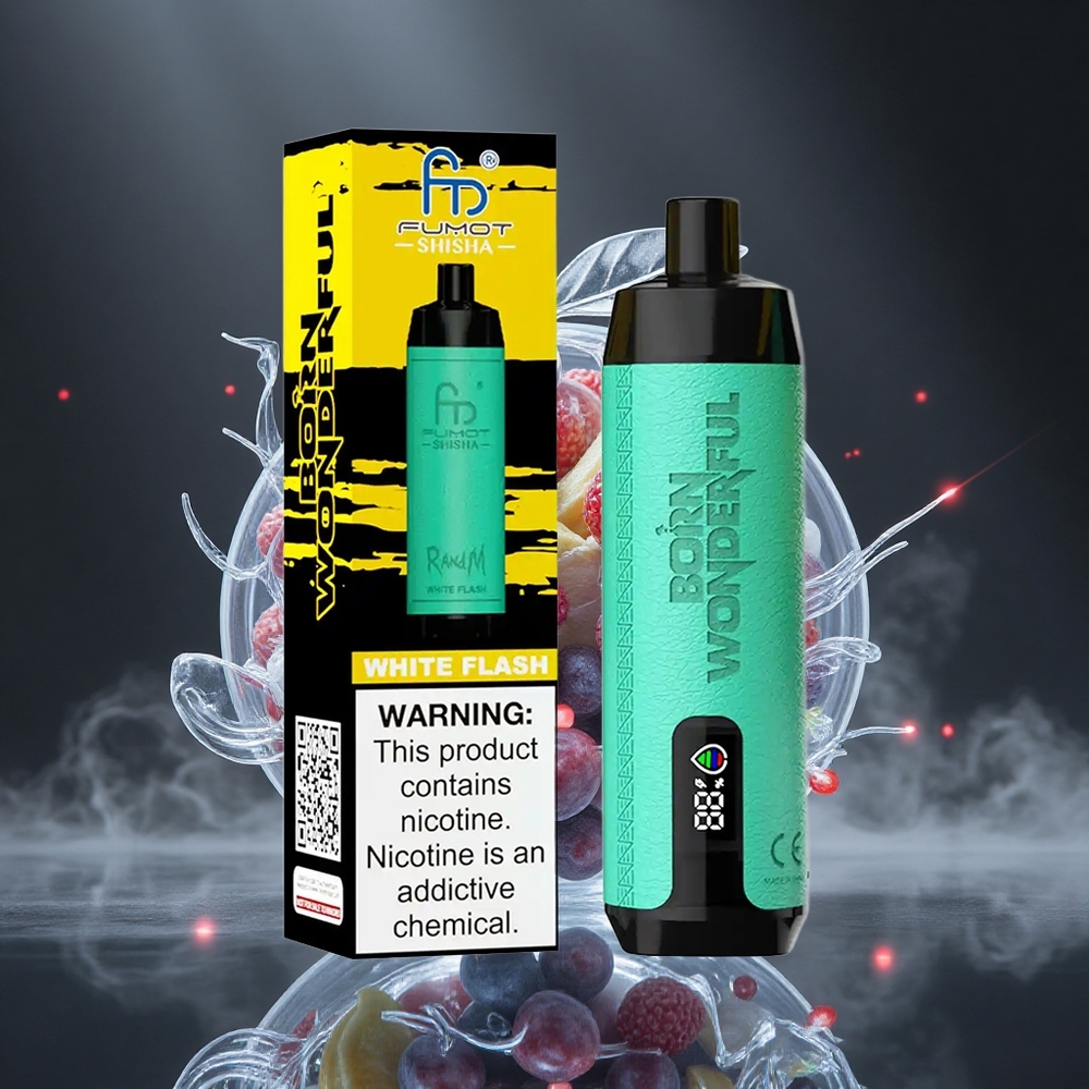 RandM Fumot Shisha 10000 Puffs White Flash Disposable Vape 18ml 850mAh Canada vape wholesale