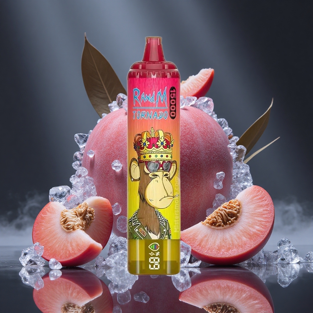 RandM Fumot Tornado 15000 Puffs 25ml Iced Peach Canada vape wholesale