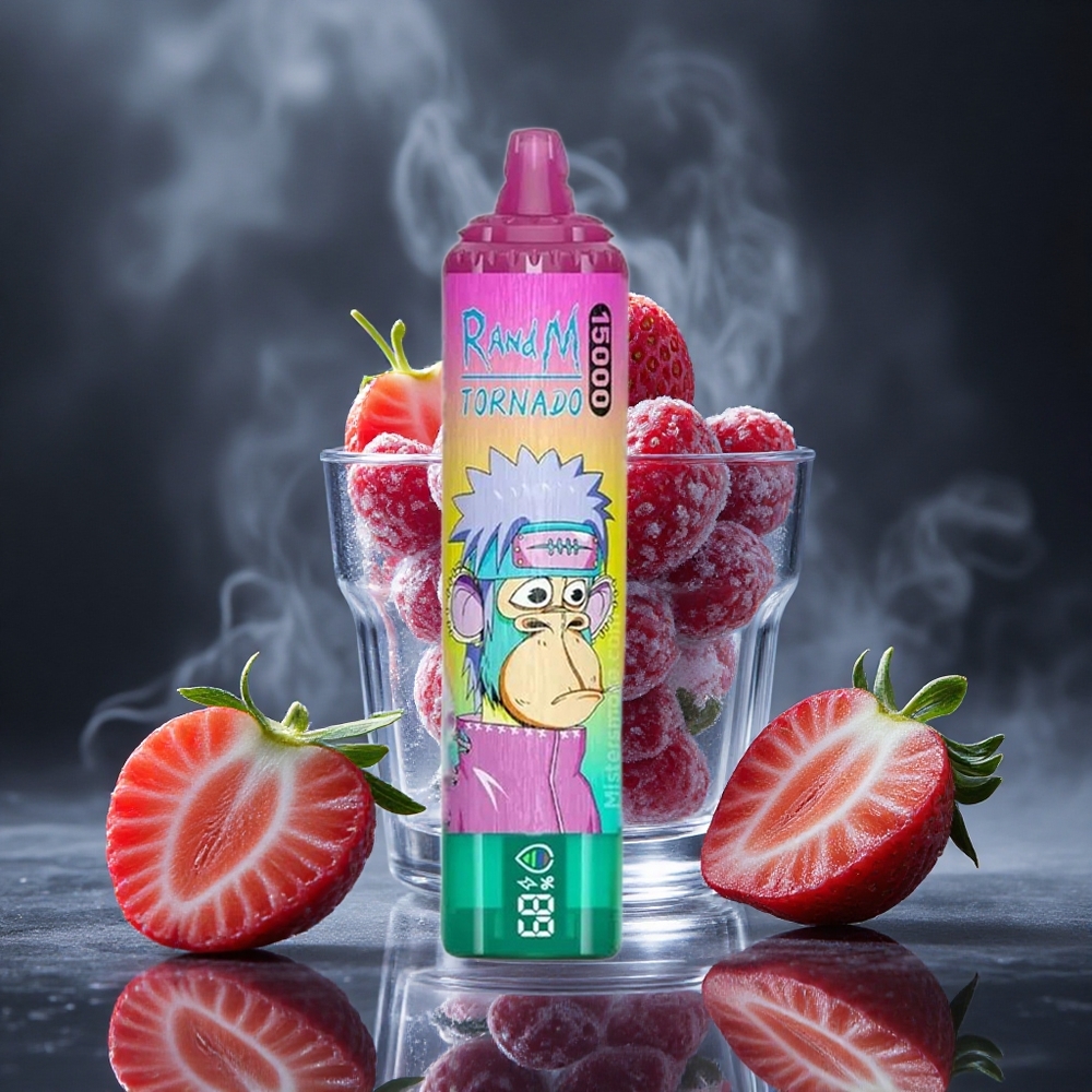 RandM Fumot Tornado 15000 Puffs 25ml Iced Strawberry Canada vape wholesale