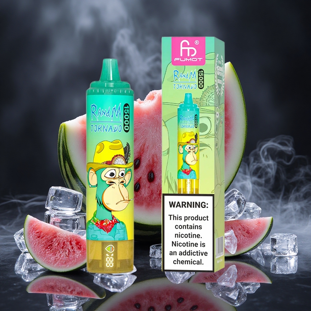 RandM Fumot Tornado 15000 Puffs 25ml Mesh Coil Watermelon Ice Canada vape wholesale