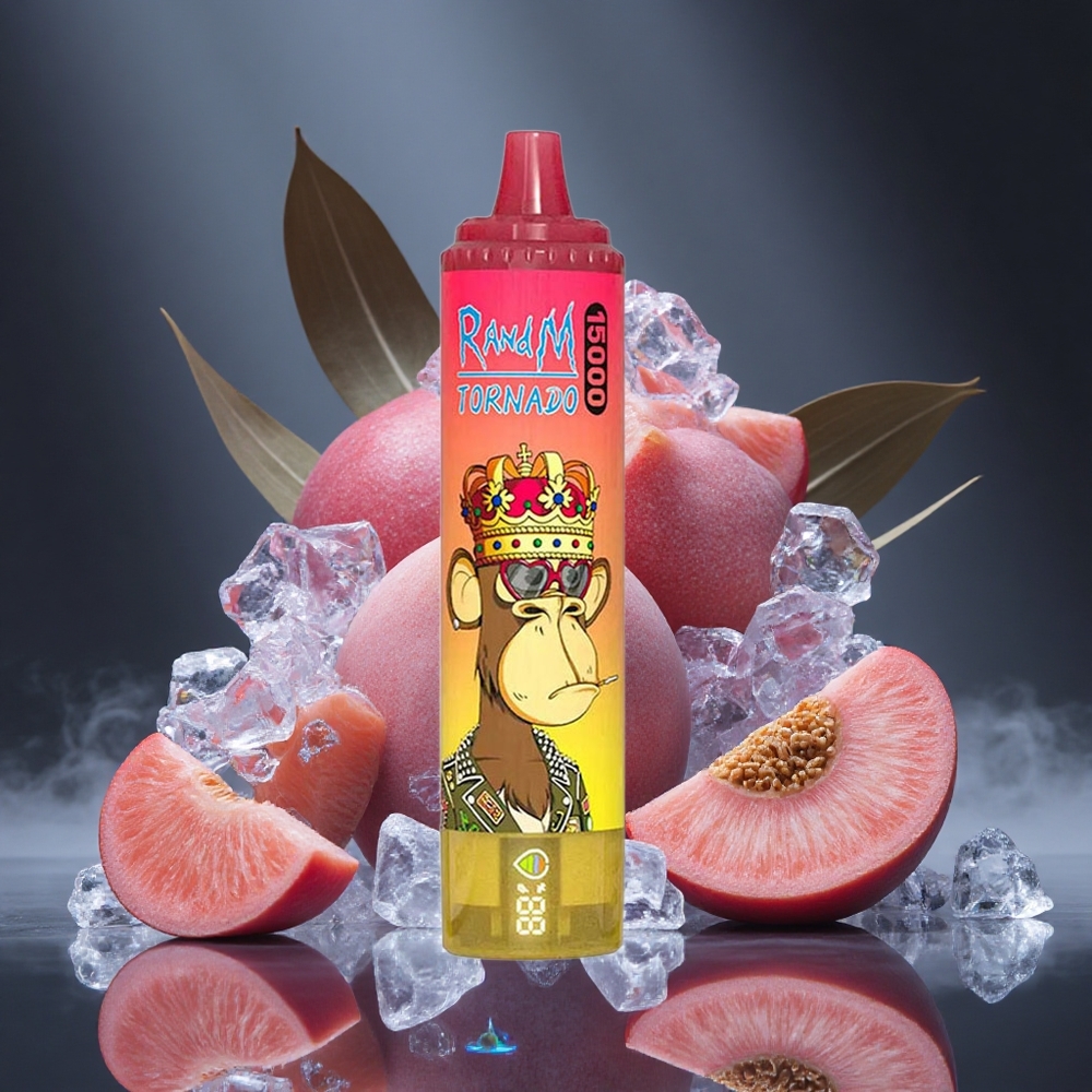 RandM Fumot Tornado 15000 Puffs 25ml Peach Ice Canada vape wholesale