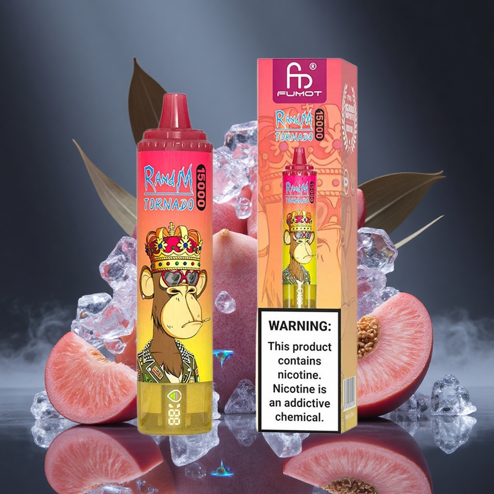 RandM Fumot Tornado 15000 Puffs 25ml Peach Ice Canada vape wholesale