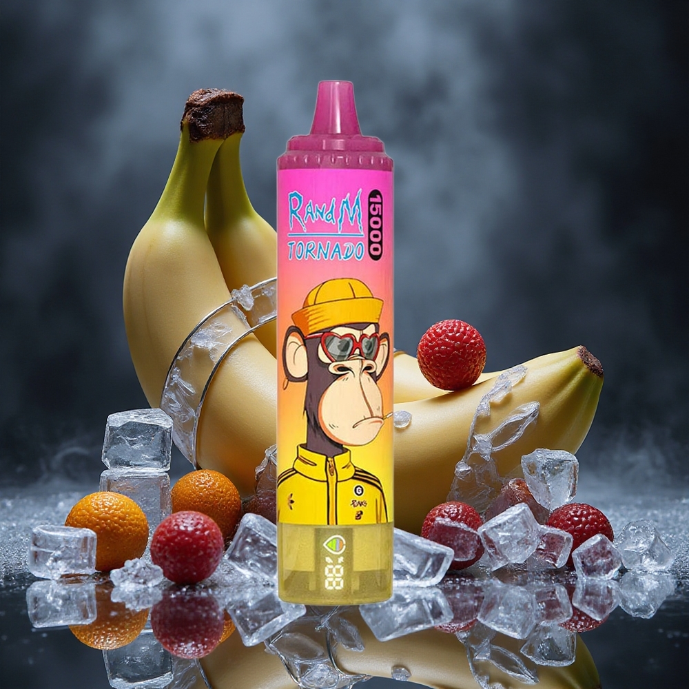 RandM Fumot Tornado 15000 Puffs Banana Ice Mesh Coil Canada vape wholesale