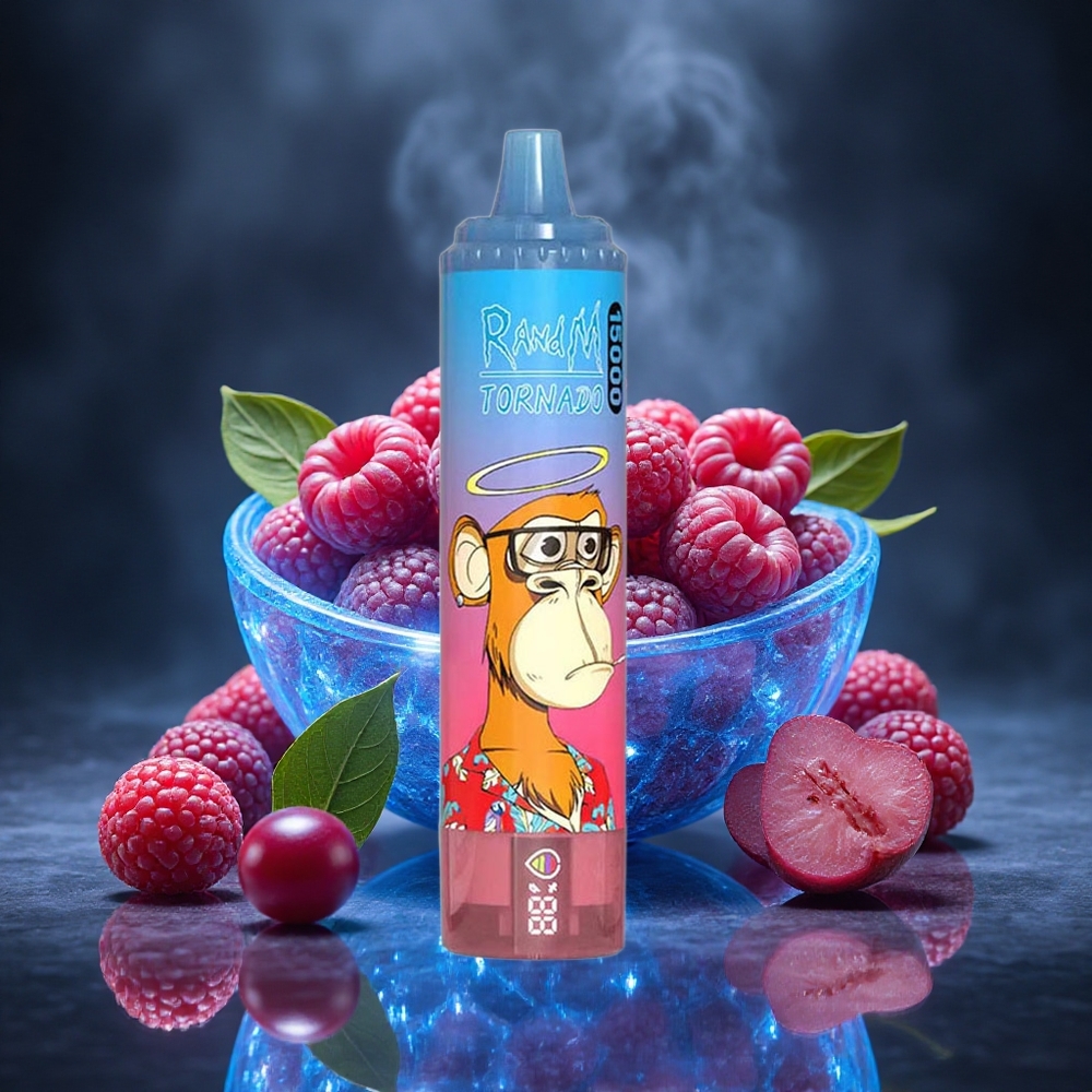 RandM Fumot Tornado 15000 Puffs Blue Razz Cherry Mesh Coil Canada vape wholesale