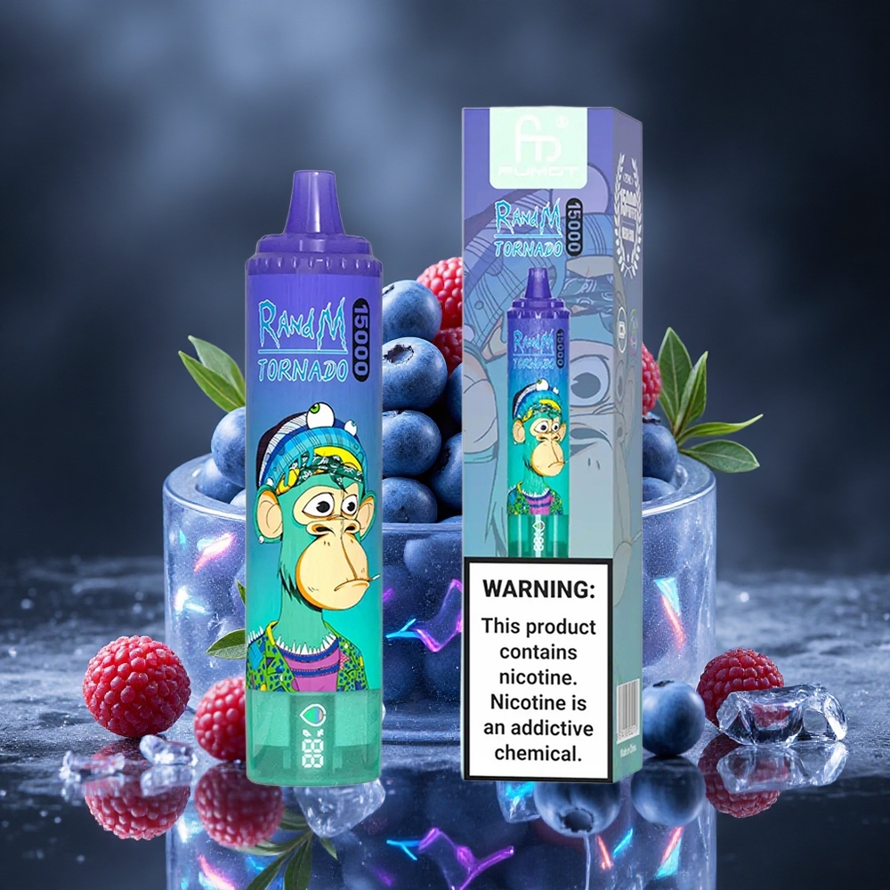 RandM Fumot Tornado 15000 Puffs Blueberry On Ice Mesh Coil 25ml Canada vape wholesale