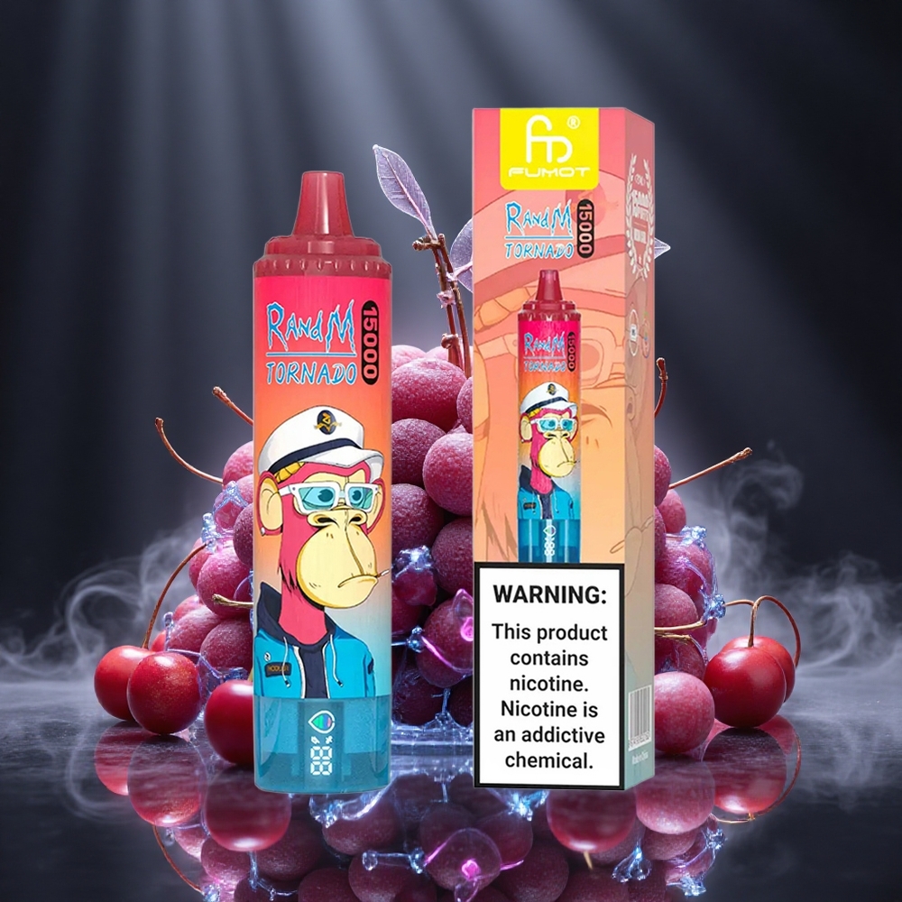 RandM Fumot Tornado 15000 Puffs Cherry 25ml Mesh Coil Canada vape wholesale