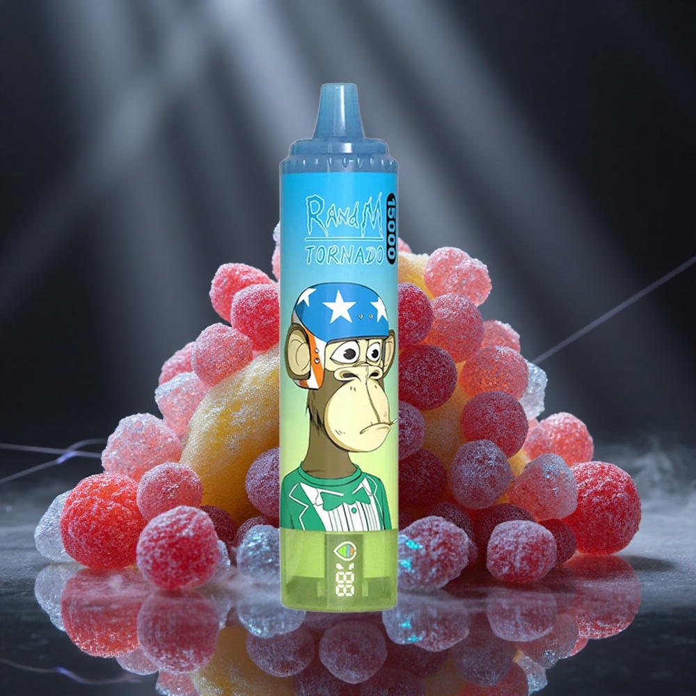 RandM Fumot Tornado 15000 Puffs Gummy Bear 25ml Mesh Coil Canada vape wholesale