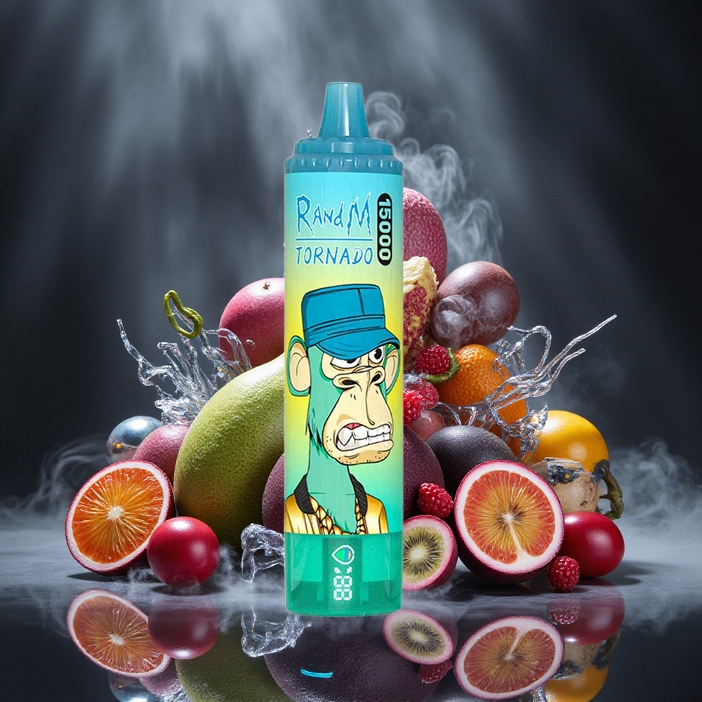 RandM Fumot Tornado 15000 Puffs Kiwi Passion Fruit Guava Mesh Coil Canada vape wholesale