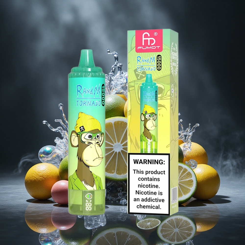 RandM Fumot Tornado 15000 Puffs Lemon Lime Mesh Coil Type-C Canada vape wholesale