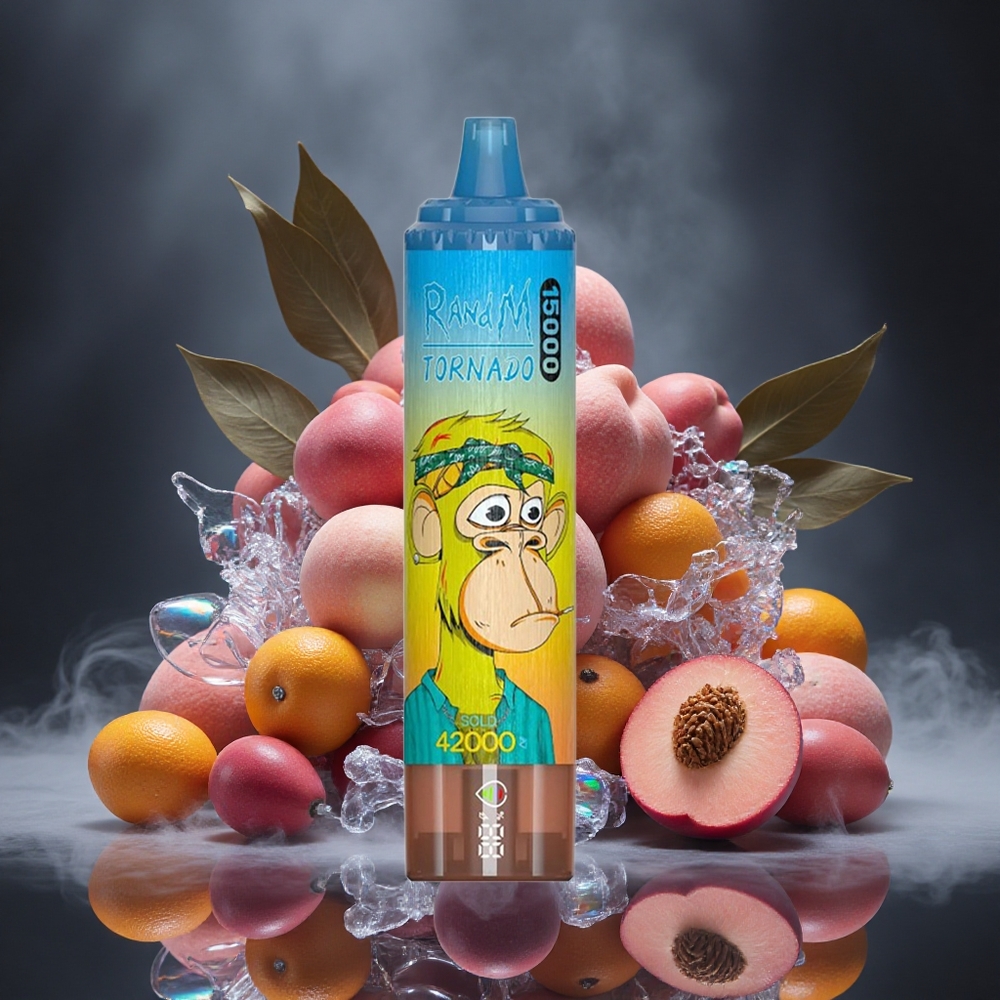 RandM Fumot Tornado 15000 Puffs Peach Mango 25ml Mesh Coil Canada vape wholesale
