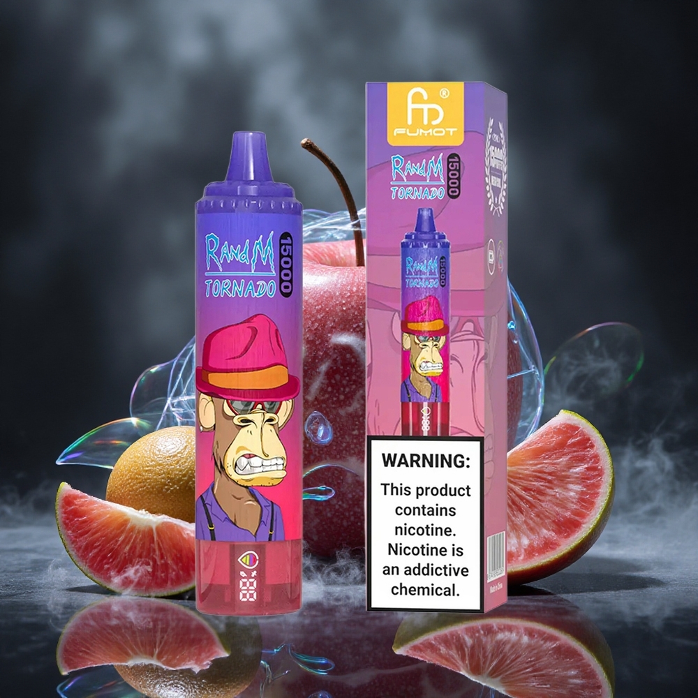 RandM Fumot Tornado 15000 Puffs Sour Apple Mesh Coil Canada vape wholesale