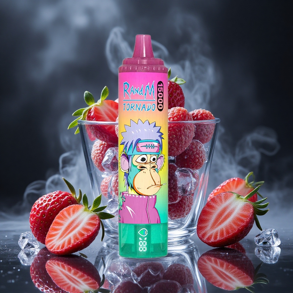 RandM Fumot Tornado 15000 Puffs Strawberry Ice 25ml Mesh Coil Canada vape wholesale