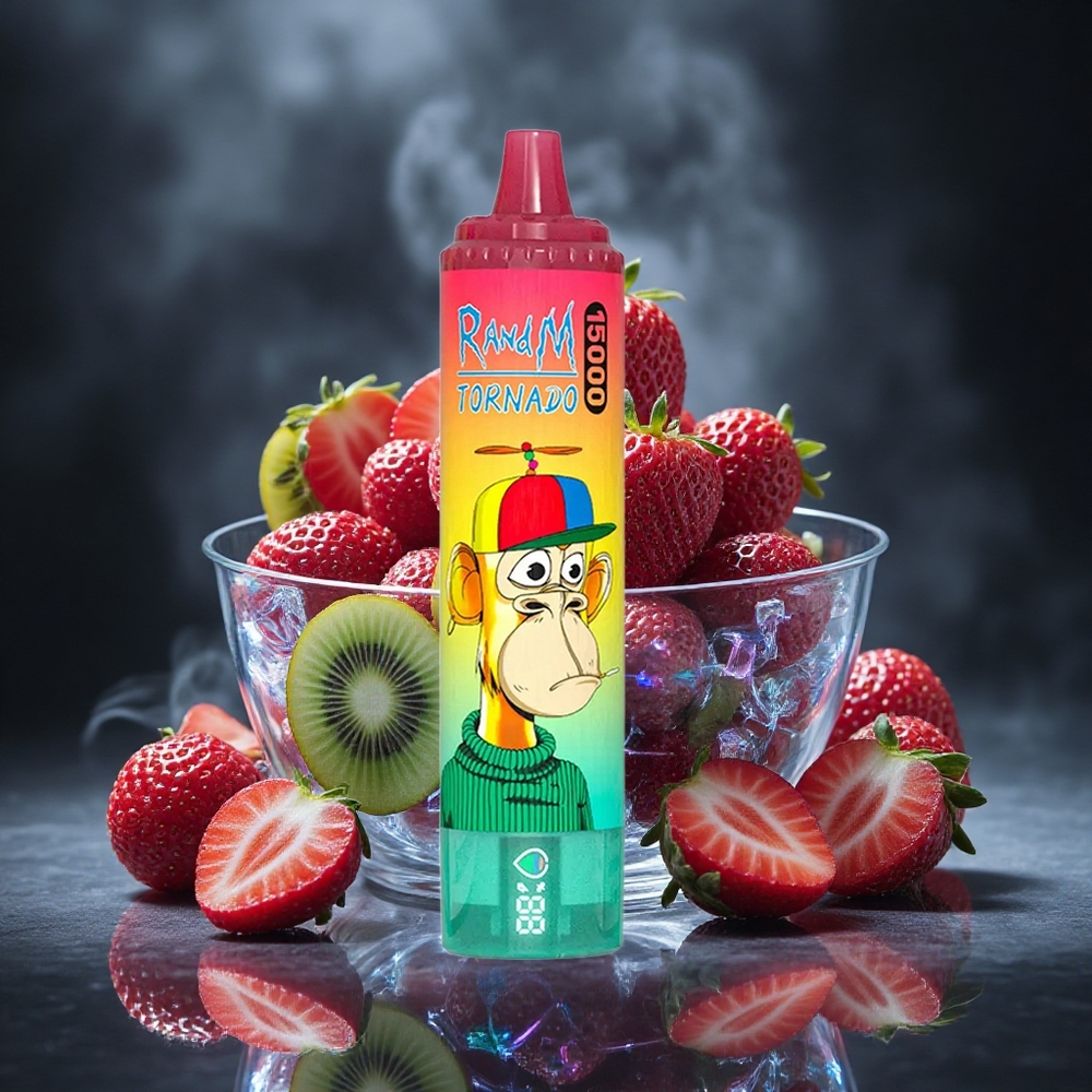 RandM Fumot Tornado 15000 Puffs Strawberry Kiwi 25ml Mesh Coil Canada vape wholesale