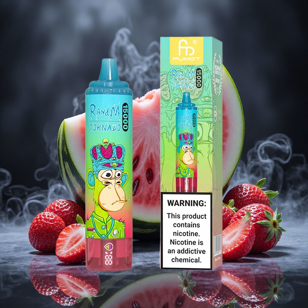 RandM Fumot Tornado 15000 Puffs Strawberry Watermelon Mesh Coil Canada vape wholesale