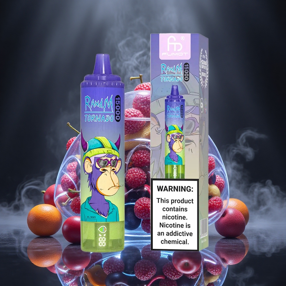 RandM Fumot Tornado 15000 Puffs Vimto 25ml Mesh Coil Canada vape wholesale